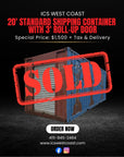 20' Shipping Container AS-IS Special — $1,500