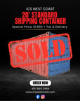 20' Shipping Container AS-IS Special — $1,500