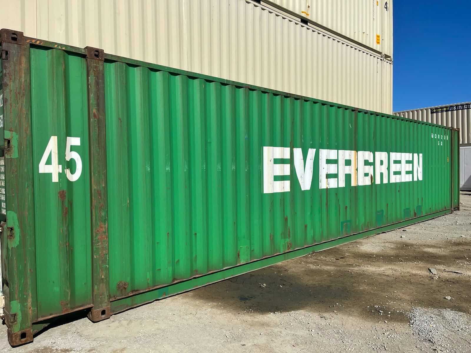 45' Foot High Cube Cargo Worthy Container