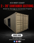 π¨ $1,500 SPECIAL β 2 Γ 20β Container Sections