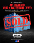 40' Standard Wind & Watertight Container — Special Price 💲 Special Price: $1,750 + Tax & Delivery