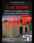 π¨ $1,500 SPECIAL β 2 Γ 20β Container Sections