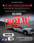 π¨ $3,000 β 40β Mini Storage Container π¨