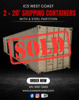 🚨 $1,500 Specials – 2 × 20’ Containers Ready for Your Project!