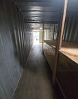 40’ Standard Shipping Container – Wind & Watertight with Vents & Removable Shelving