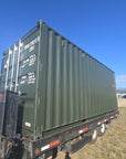 20' One-Trip Dark Green Shipping Container