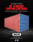 20' Shipping Container AS-IS Special — $1,500
