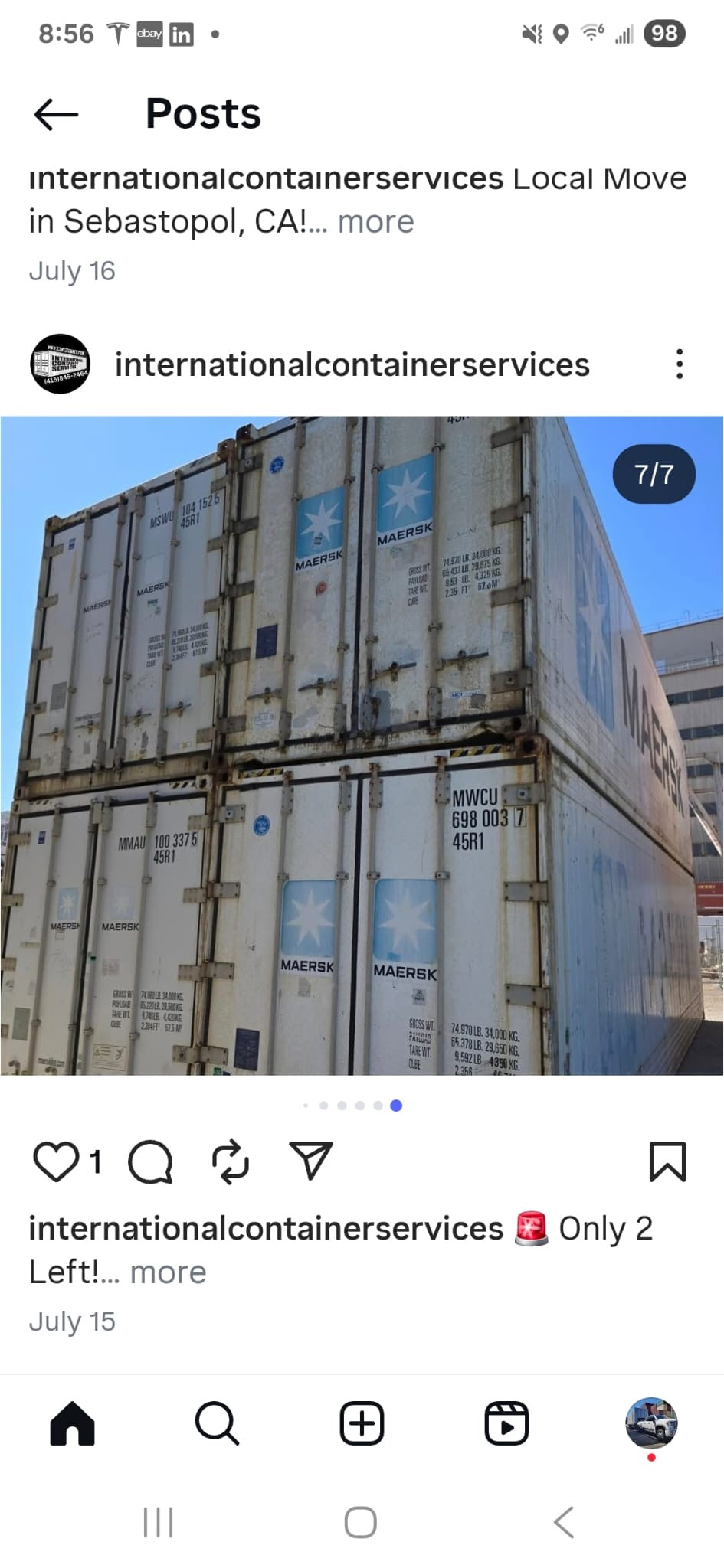 40’ HC Insulated Container Special