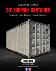 20' Shipping Container – AS IS SPECIAL