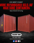 More Refurbished IICL5 40’ High Cube Containers Are Coming In