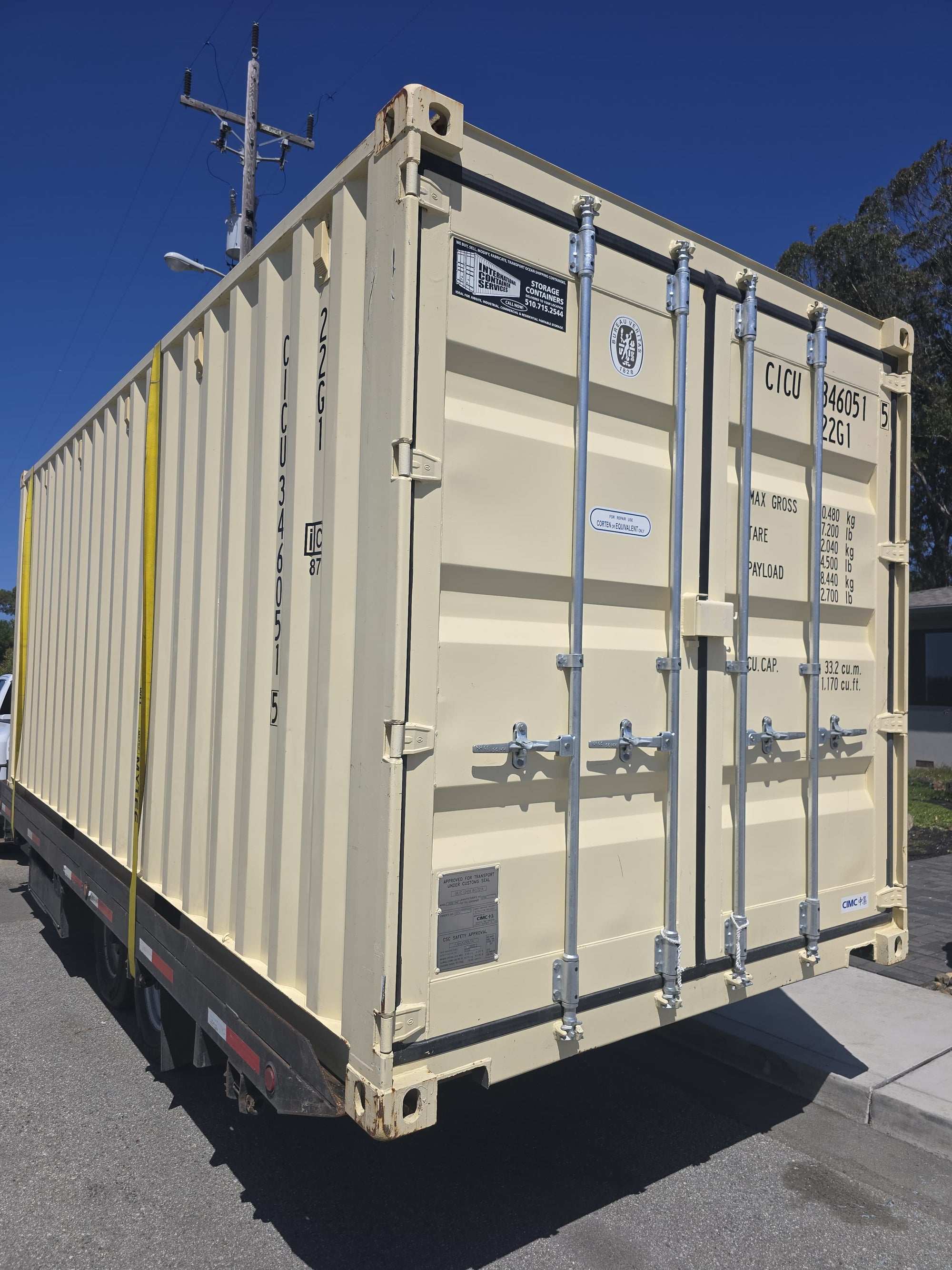20' Used One-Trip Shipping Container – Excellent Condition