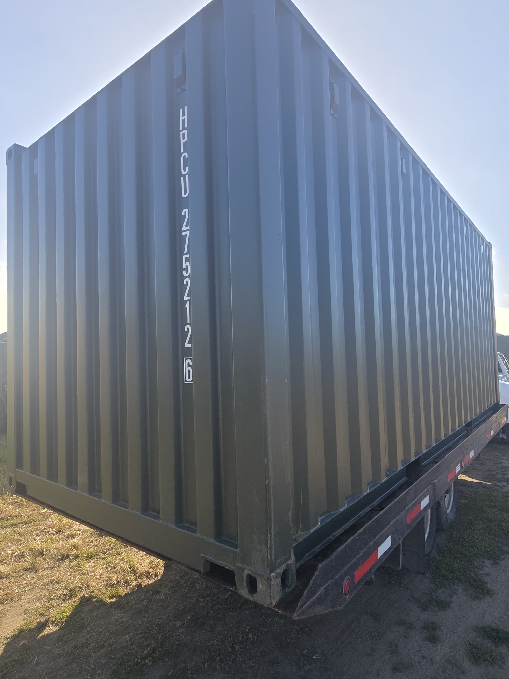 20' One-Trip Dark Green Shipping Container